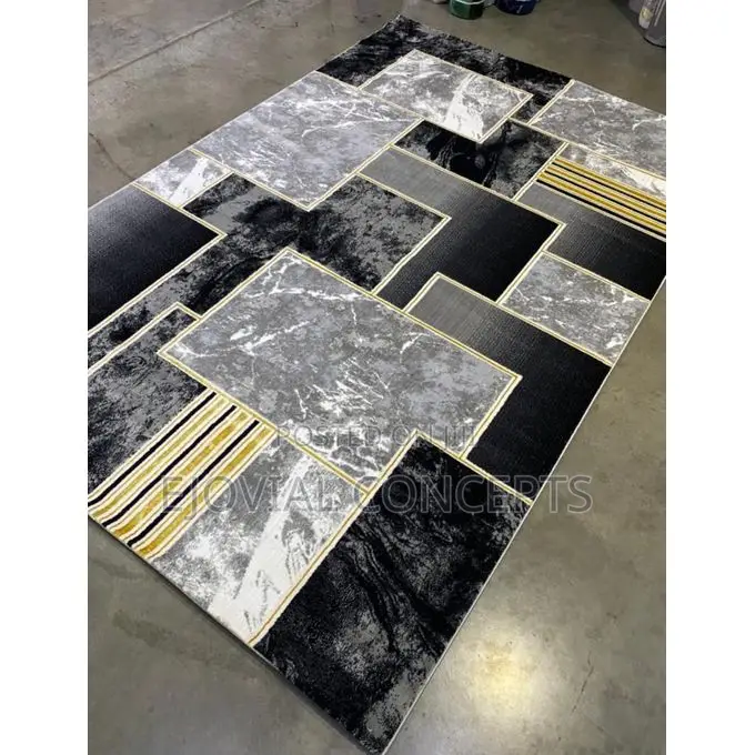 Turkish New Contemporary Turkey Black, Grey Rug 7by10ft