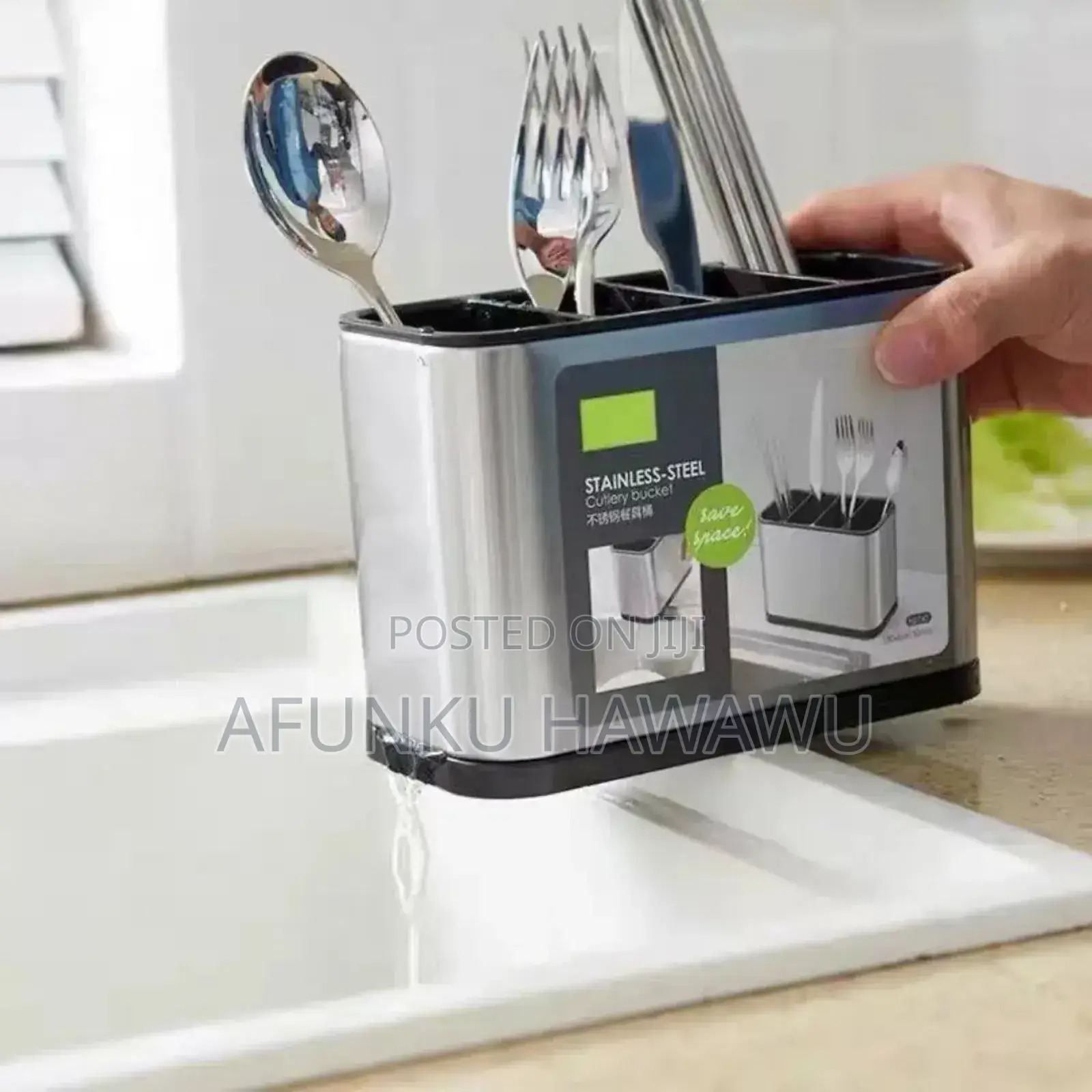 Stainless Steel Cutlery Rack
