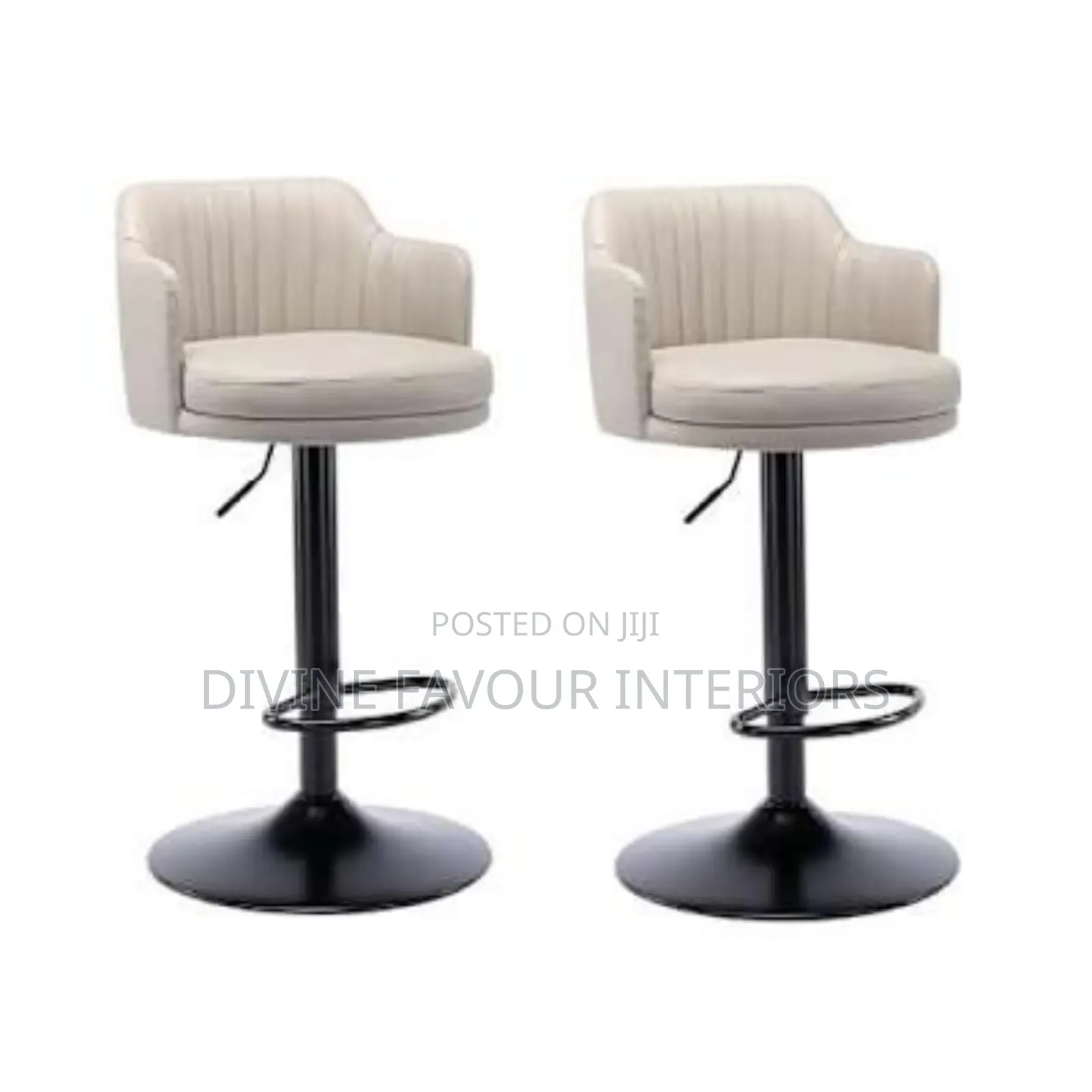 360 Swivel Adjustable Bar Stools - Set of 2 - Gray