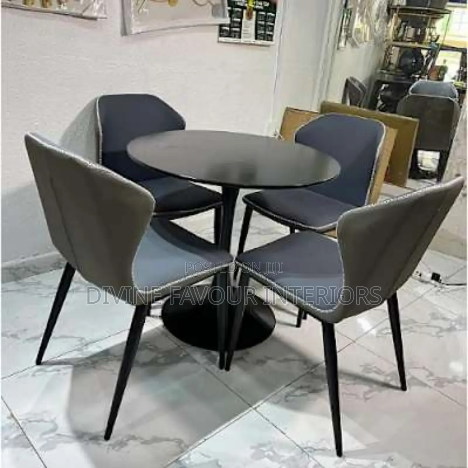 New Modern Wooden Top Dinning Table + 4 Chairs