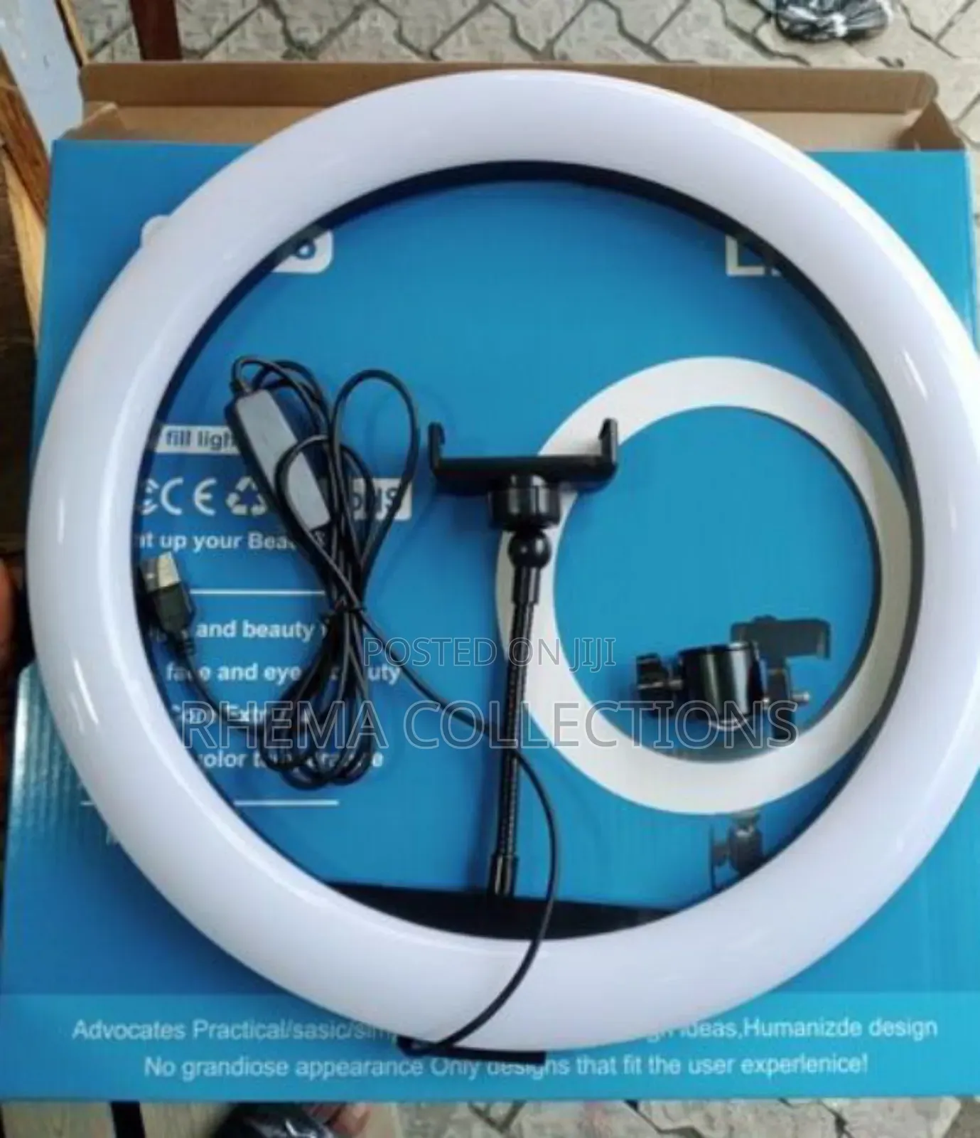 14inches Ringlight With 1 Phone Holder and Tripod Stand