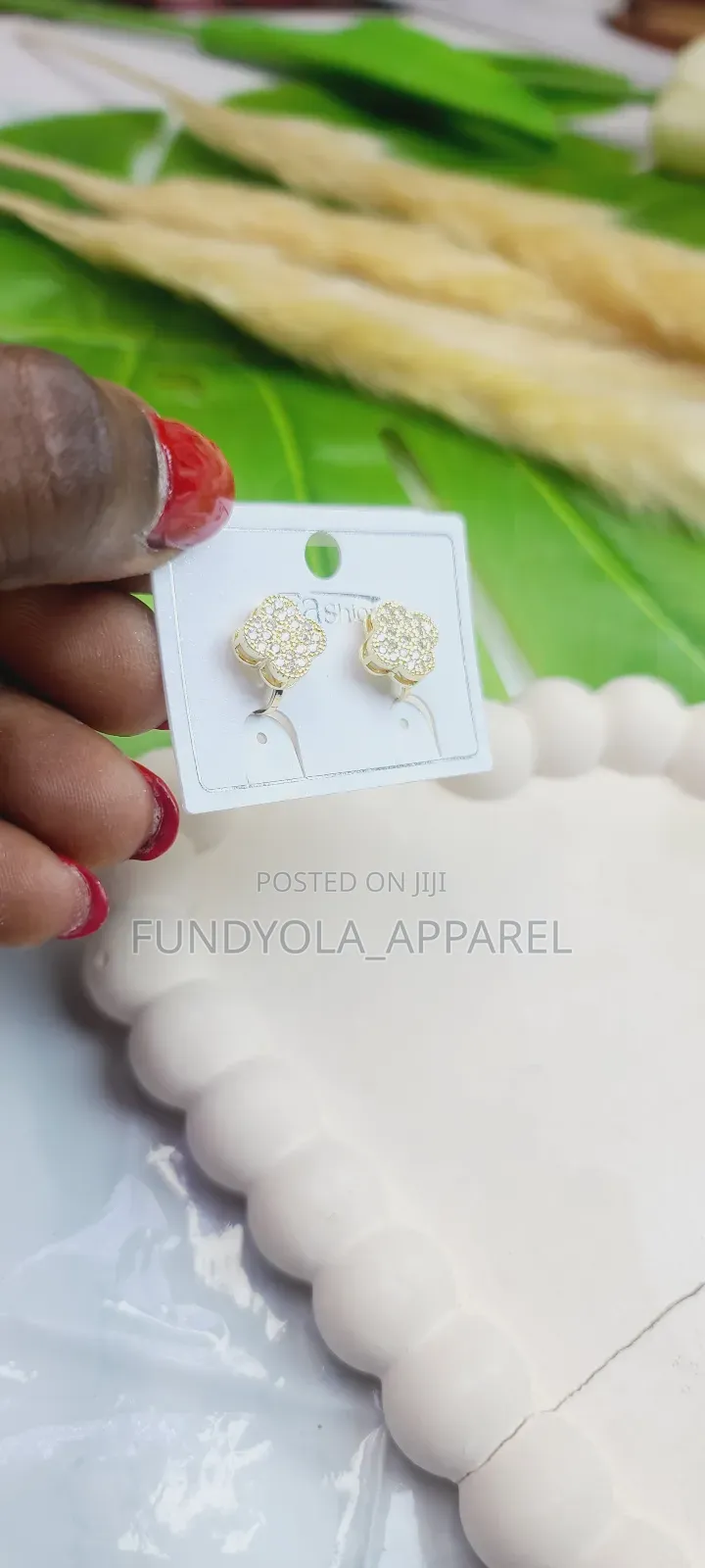 Gold Cz Earrings