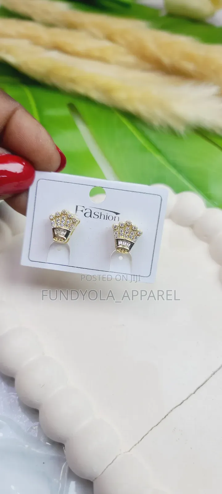Gold Cz Earrings