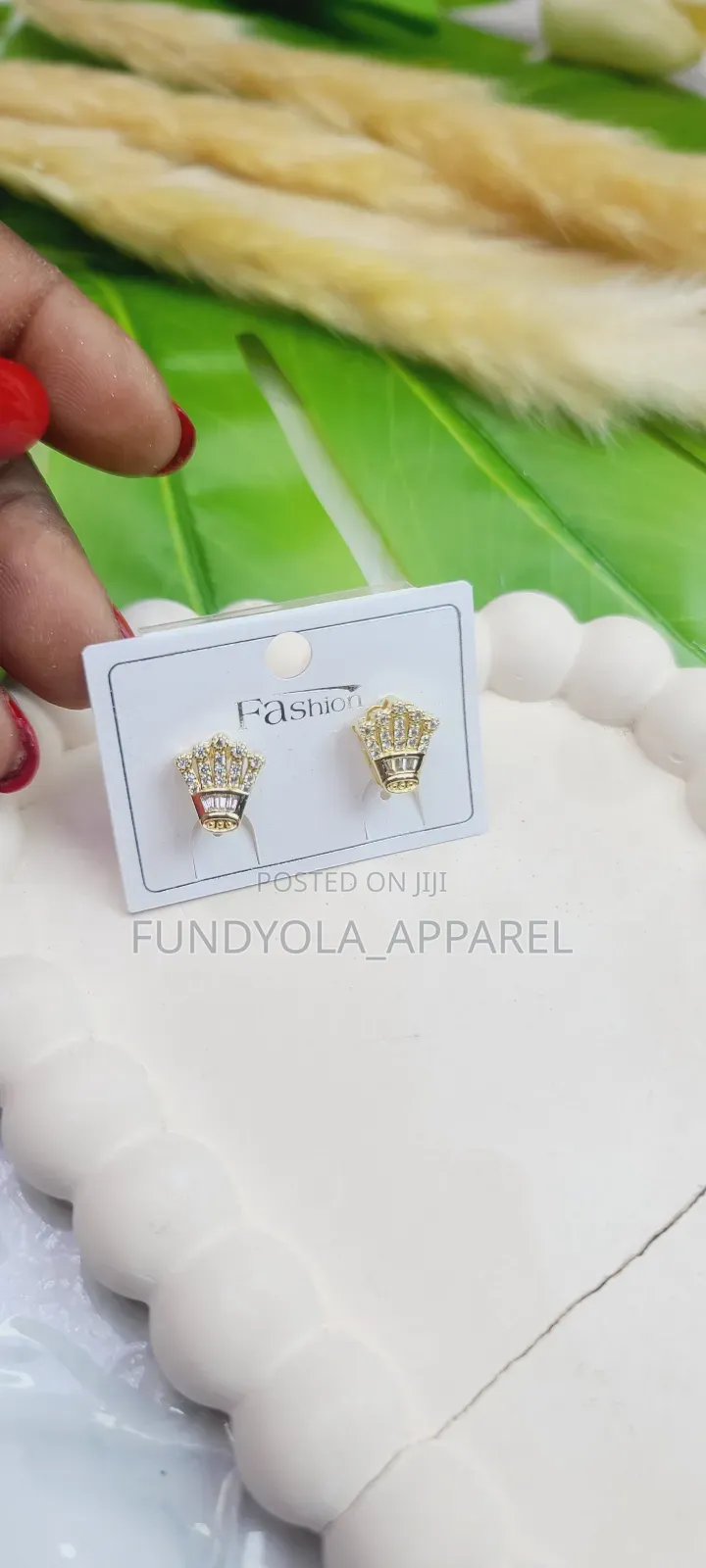 Gold Cz Earrings