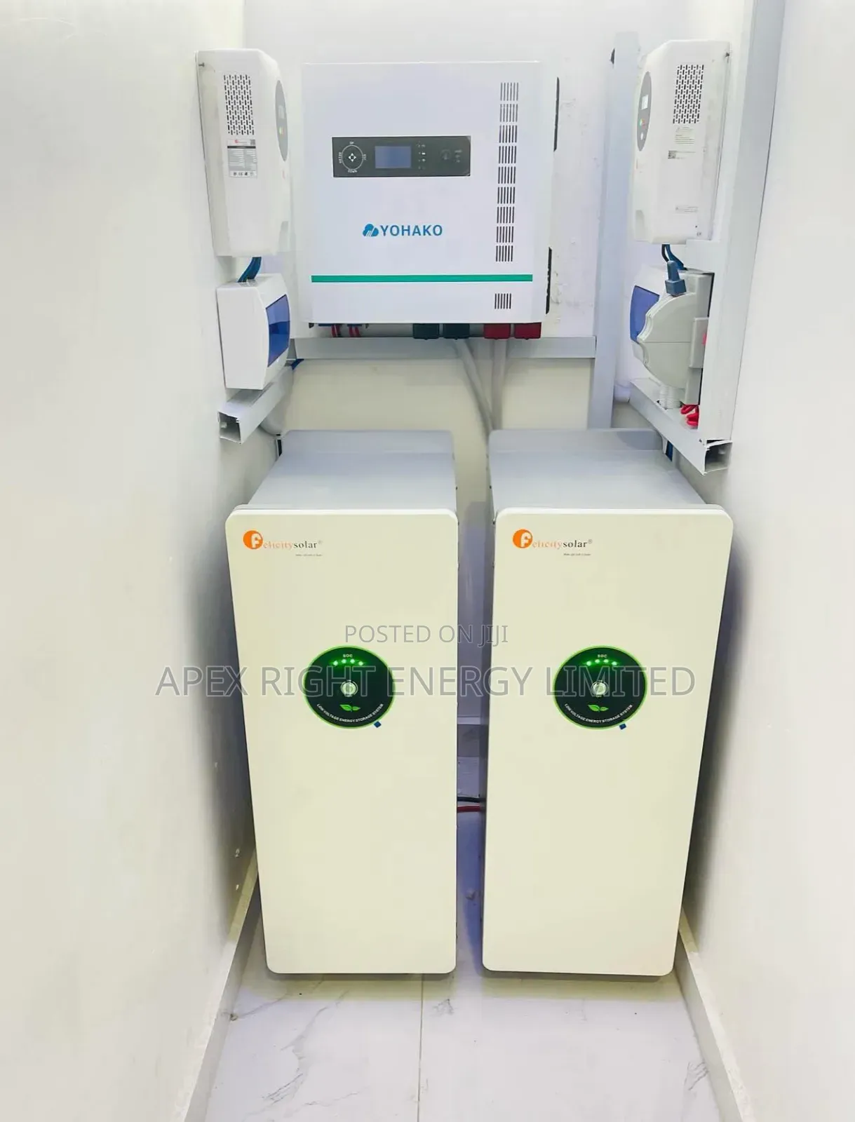 15kva Yohako Inverter Setup+30kwh Lithium+24pcs-650w Panel