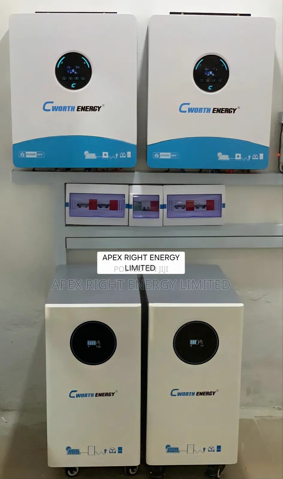24kva Cworth Hybrid Setup+30kwh Lithium+24pcs-650w Panel