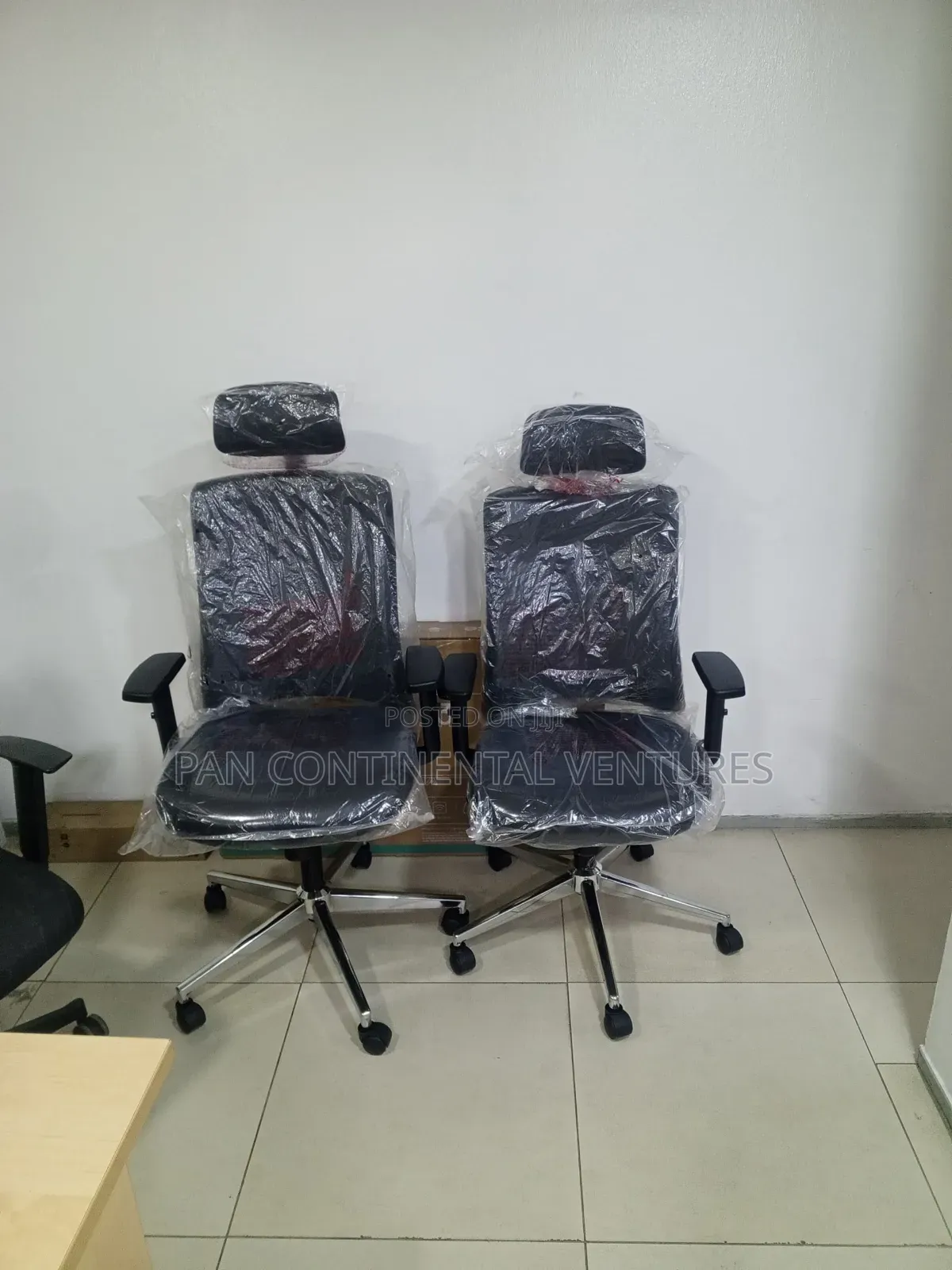 High Back Leather Chair With Headrest