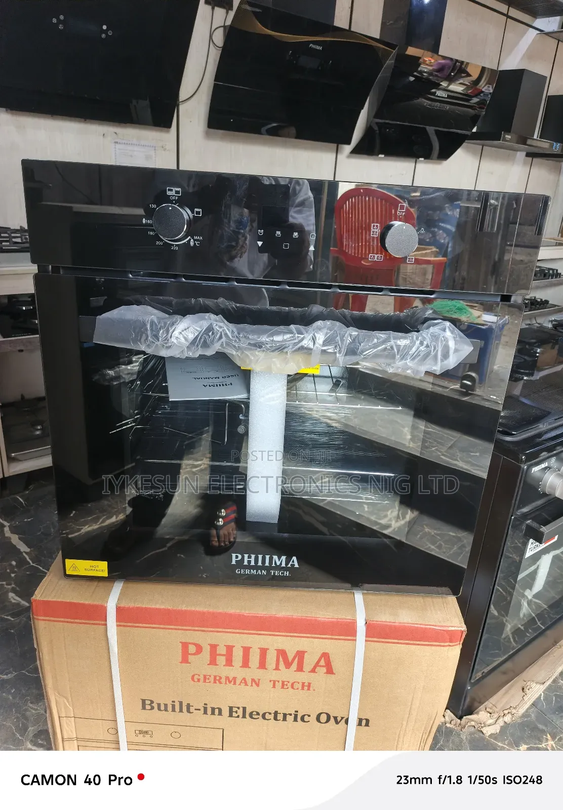 Phiima German Technology Built-in Gas Ele Oven 60x60cm