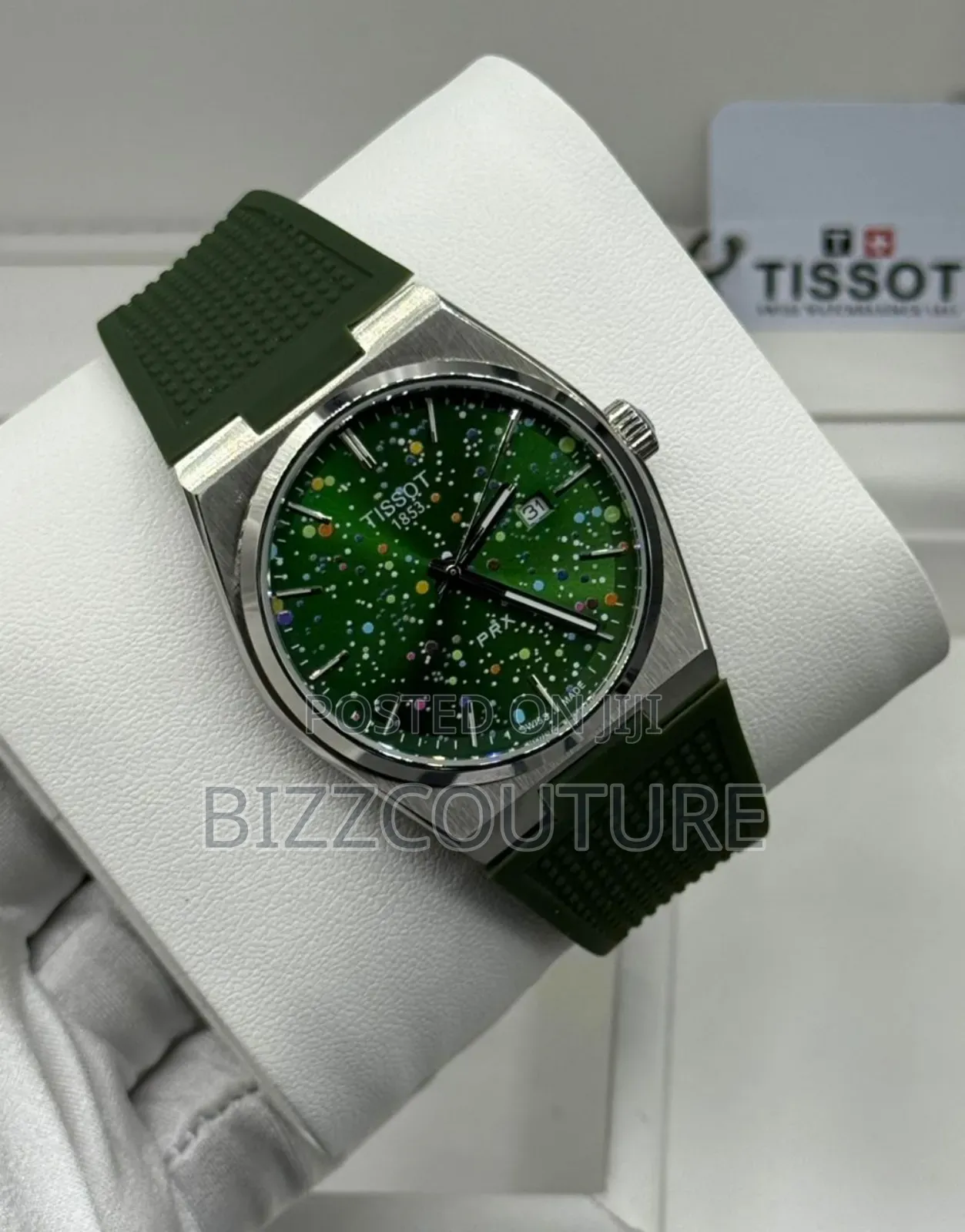 Original Tissot Green Rubber Strap Watch in Store
