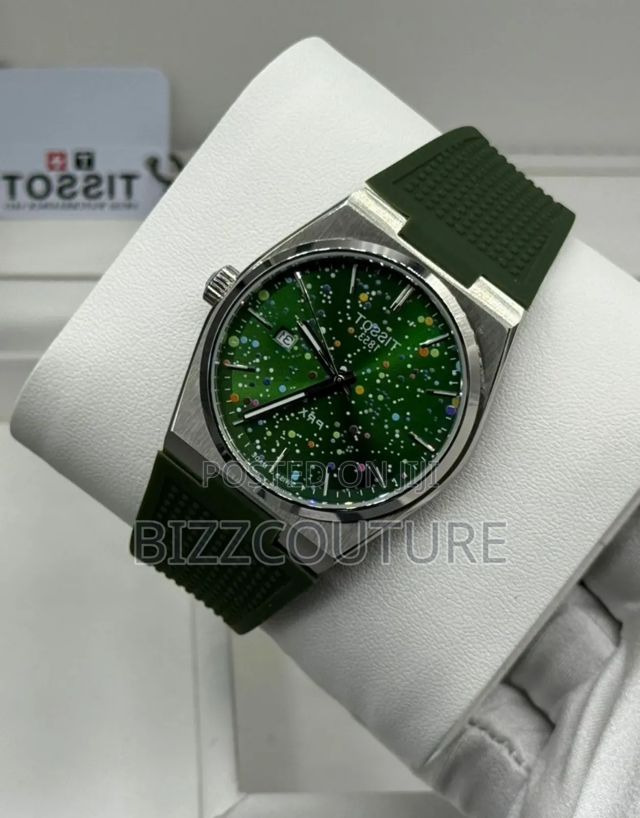 Original Tissot Green Rubber Strap Watch in Store