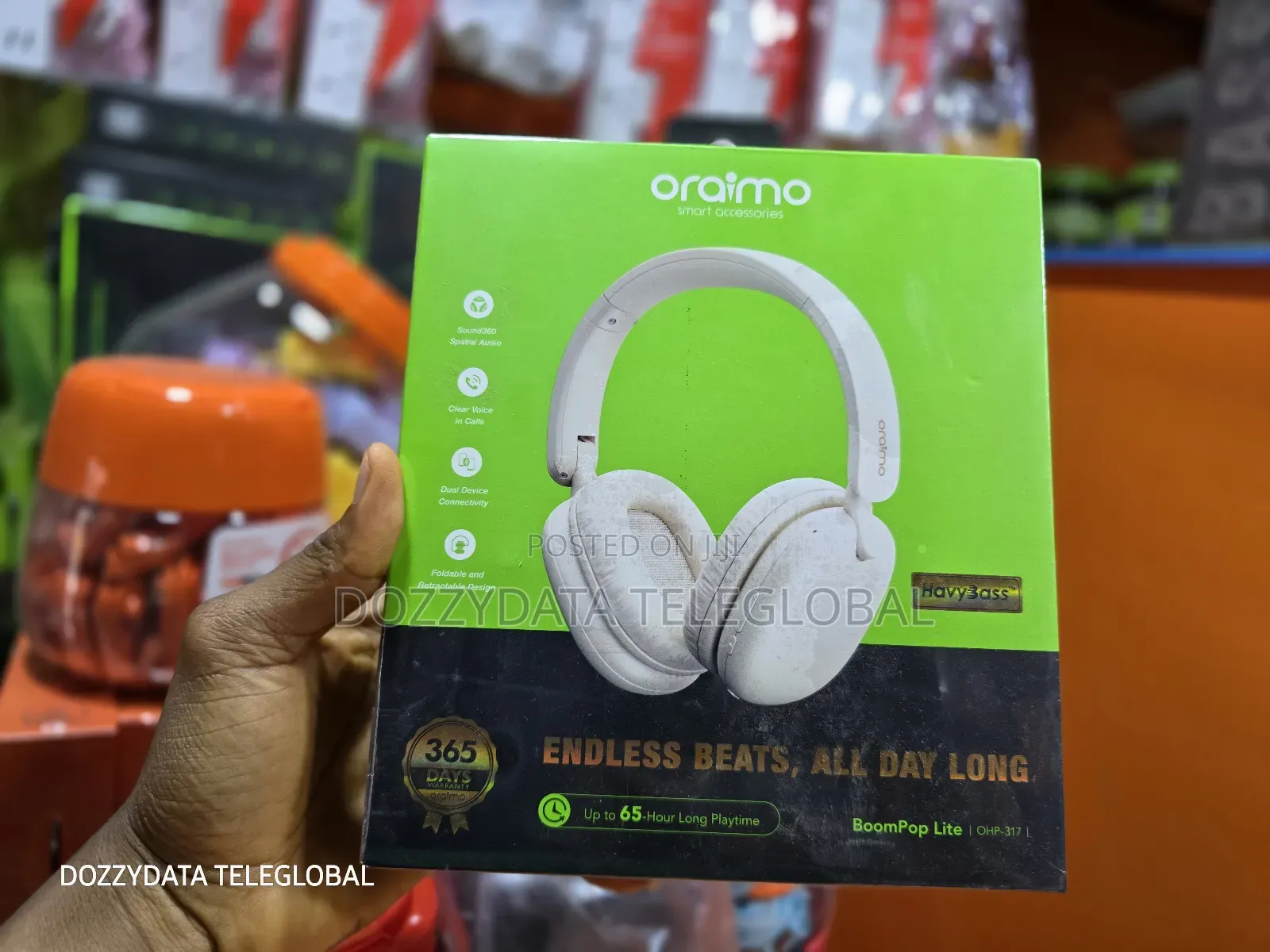 Oraimo Boompop Lite Ohp-317 Wireless Headphones