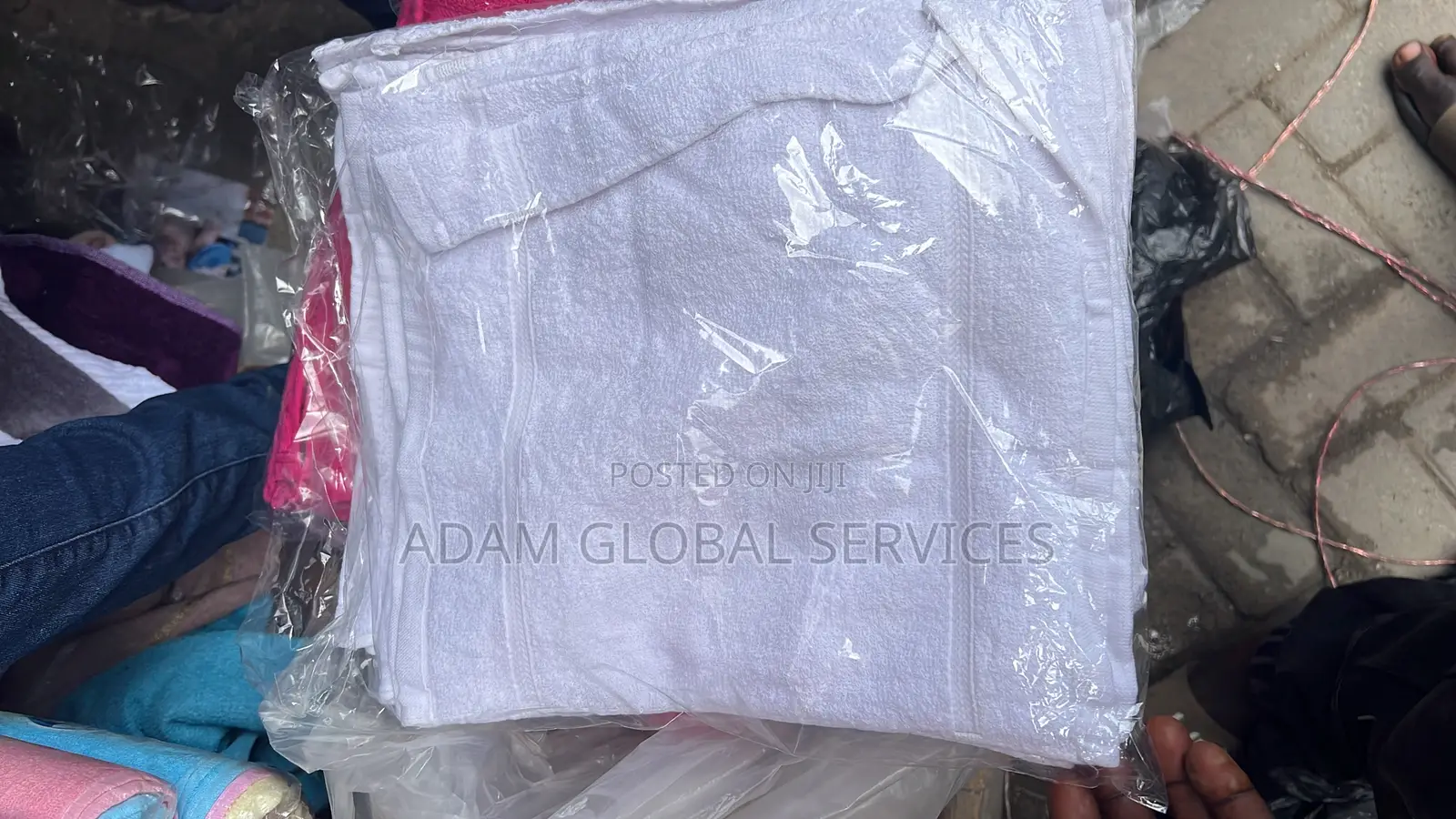 12pcs White Portable Baby Towels
