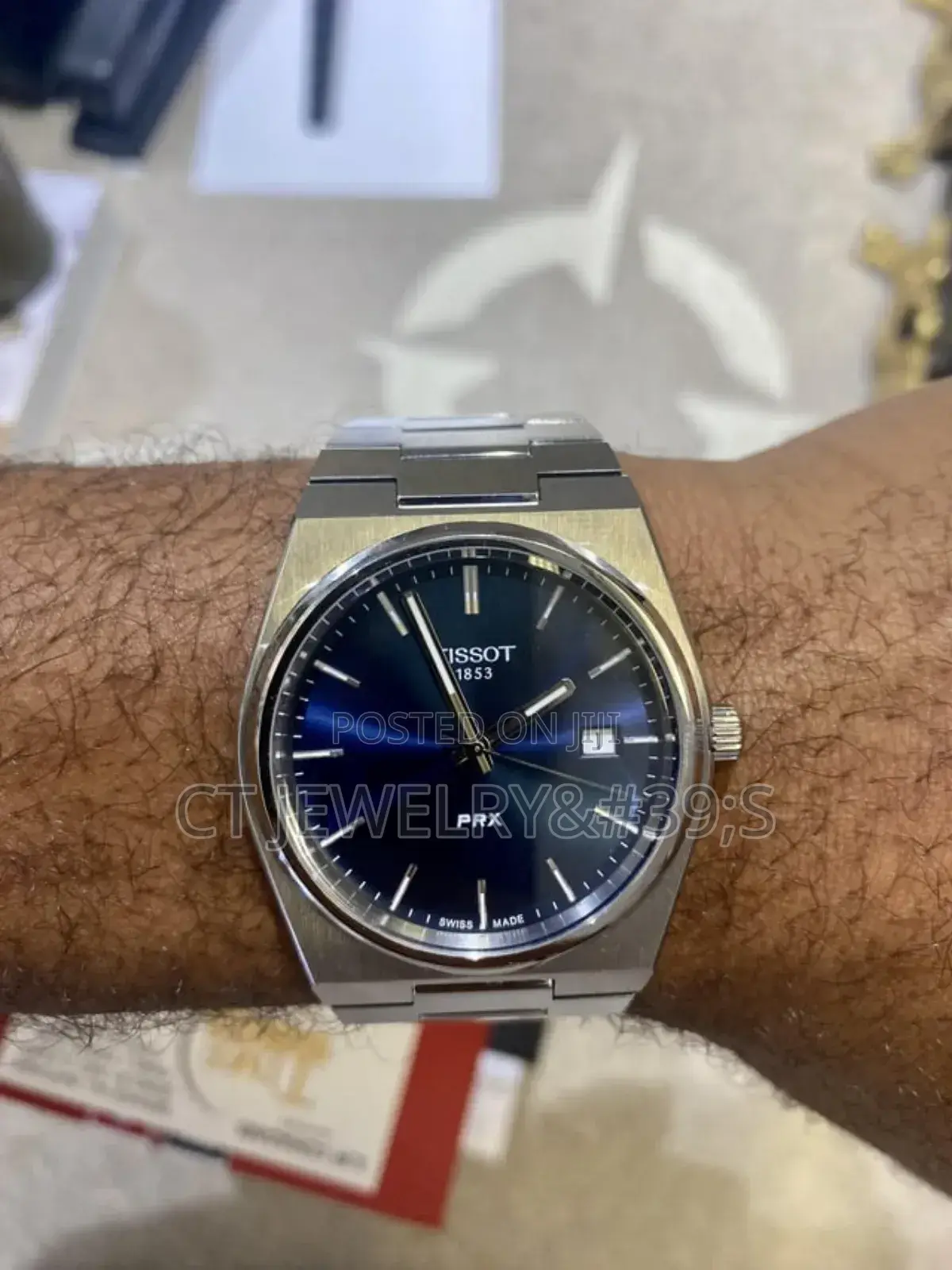 Tissot Prx Auto Blue Dial Waterproof Men's Watch