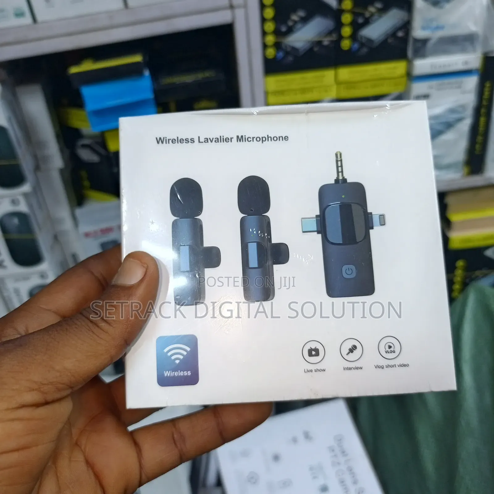 3 In 1 Dual Wireless Microphone , Type C, iPhone , Android