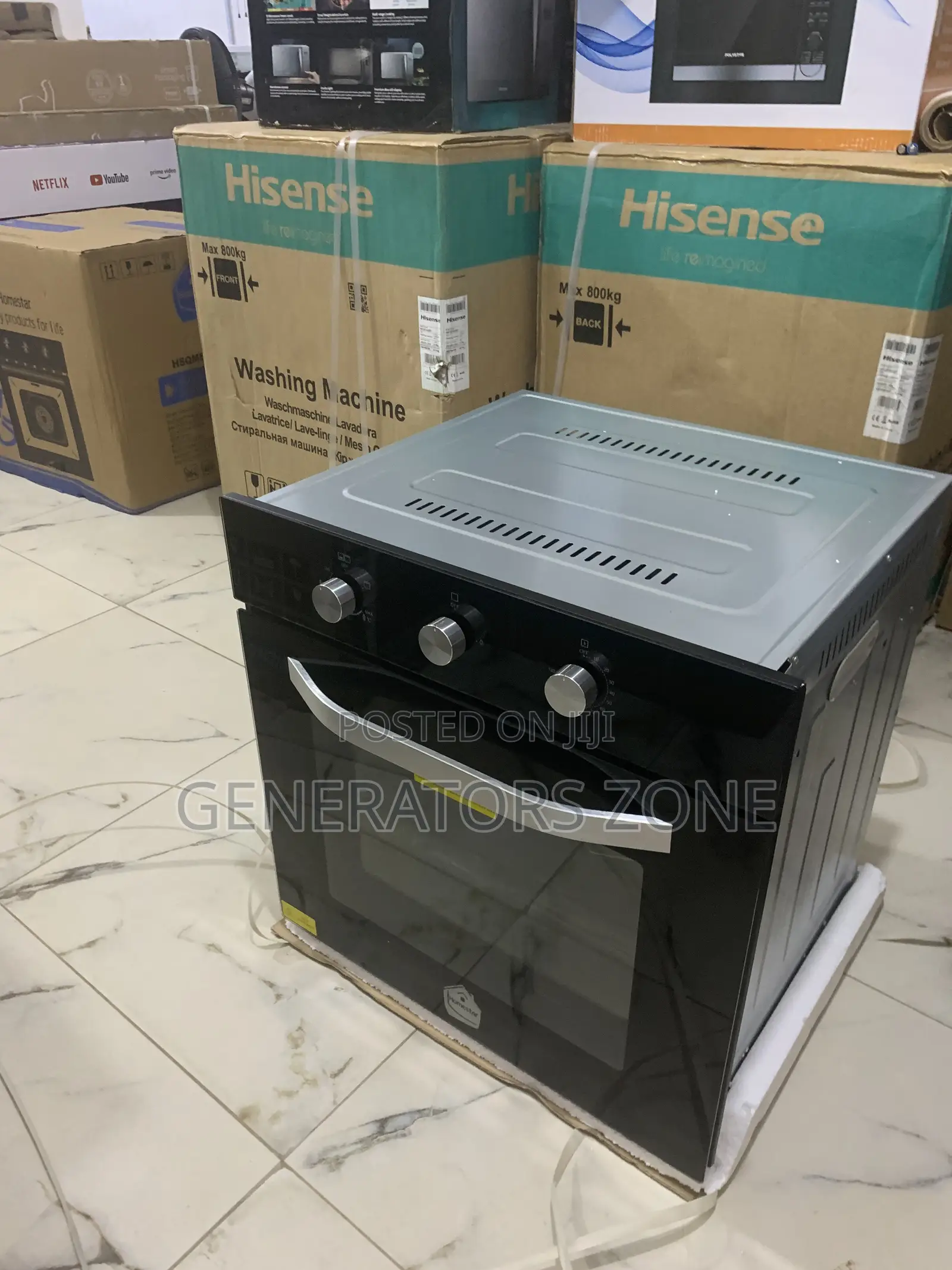 Best Value Homestar Gas and Electric Hsqmb60-Bk With Glass