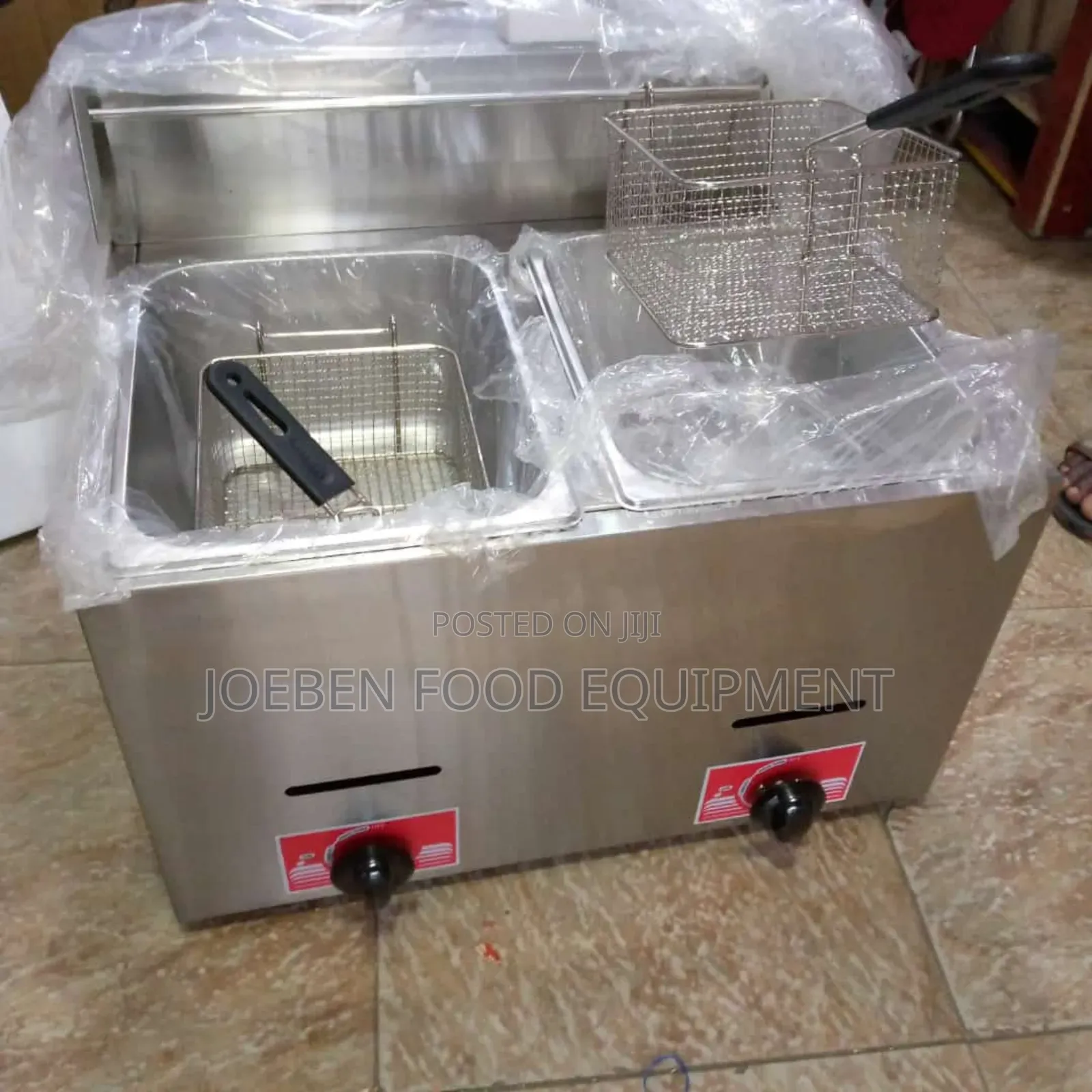 Industrial Gas Deep Fryer Double 10l