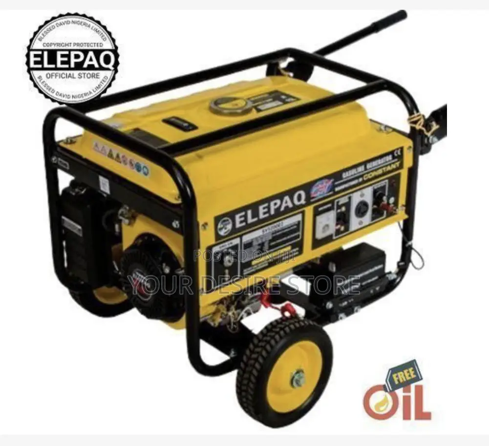 Elepaq 4.5kva Key Start Generator - Sv8500e2 100% Copper