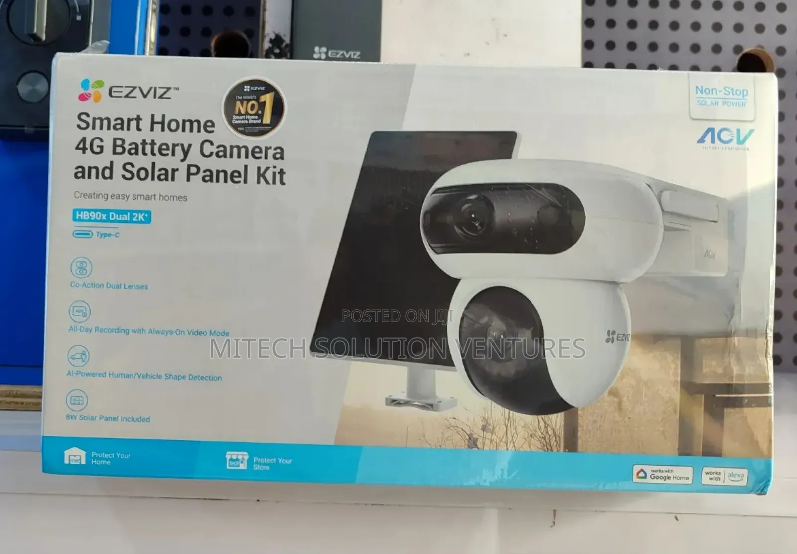 Ezviz Hb90x Dual 4g Battery Camera and Solar Panel Kit.