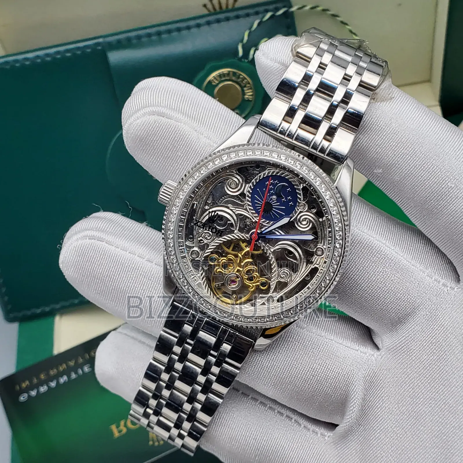 Original Rolex Mechanical Silver Stainless Steel Watch