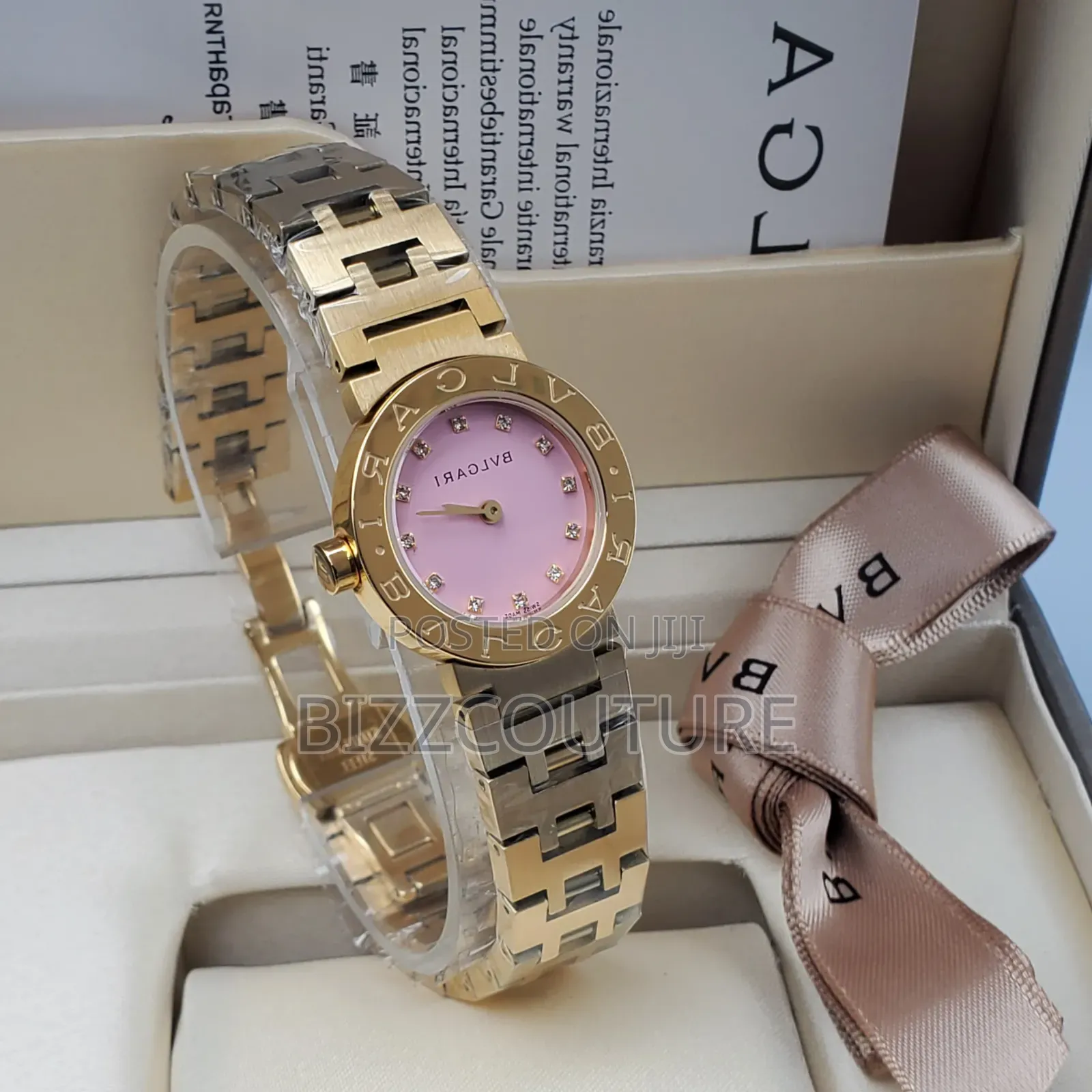 Original Bvlgari Gold Stainless Steel Watch