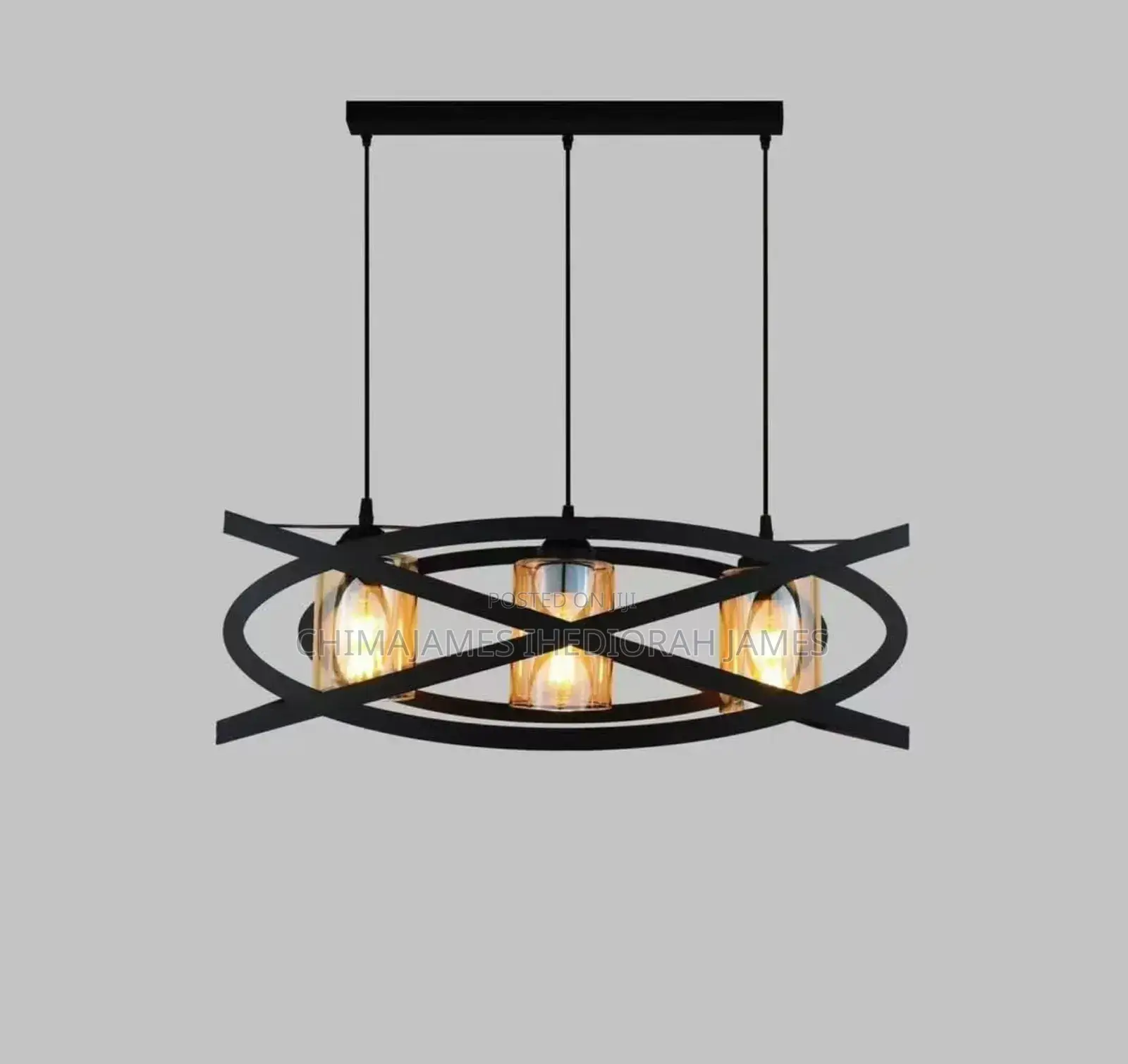 American Iron Ceiling Lamp Retro Industrial Wind Wrought Iro