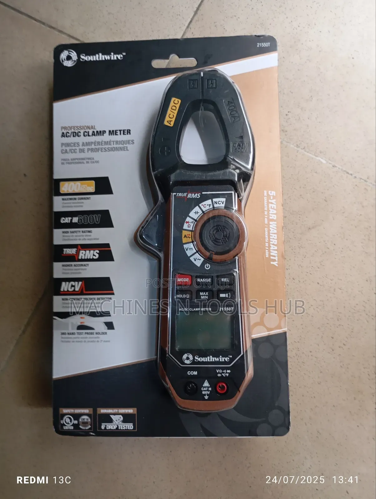 Southwire 21550t Professional Ac/Dc Clamp Meter