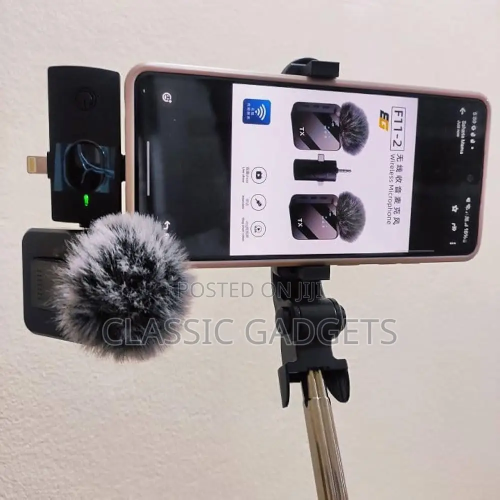 BKN (F11-2 3 in 1 Wireless Microphone, Noise Cancellation