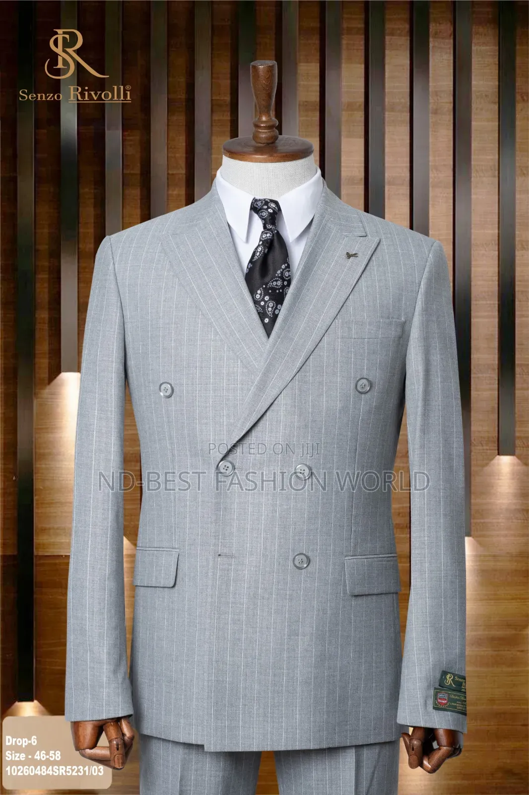Ash Color Senzo Revolli Suits