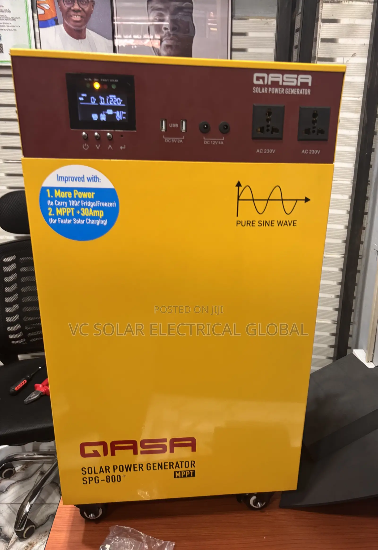 800w Qasa Solar Generator With 2pieces of 450w Solar Panels