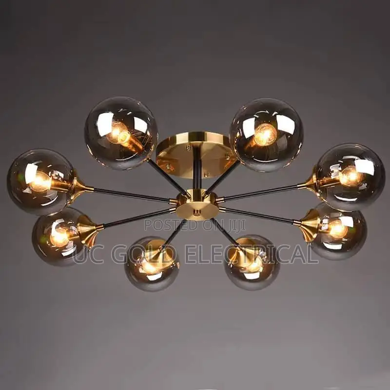 Modern Glass Ball Led Pendant Lights Retroceiling Chandelier