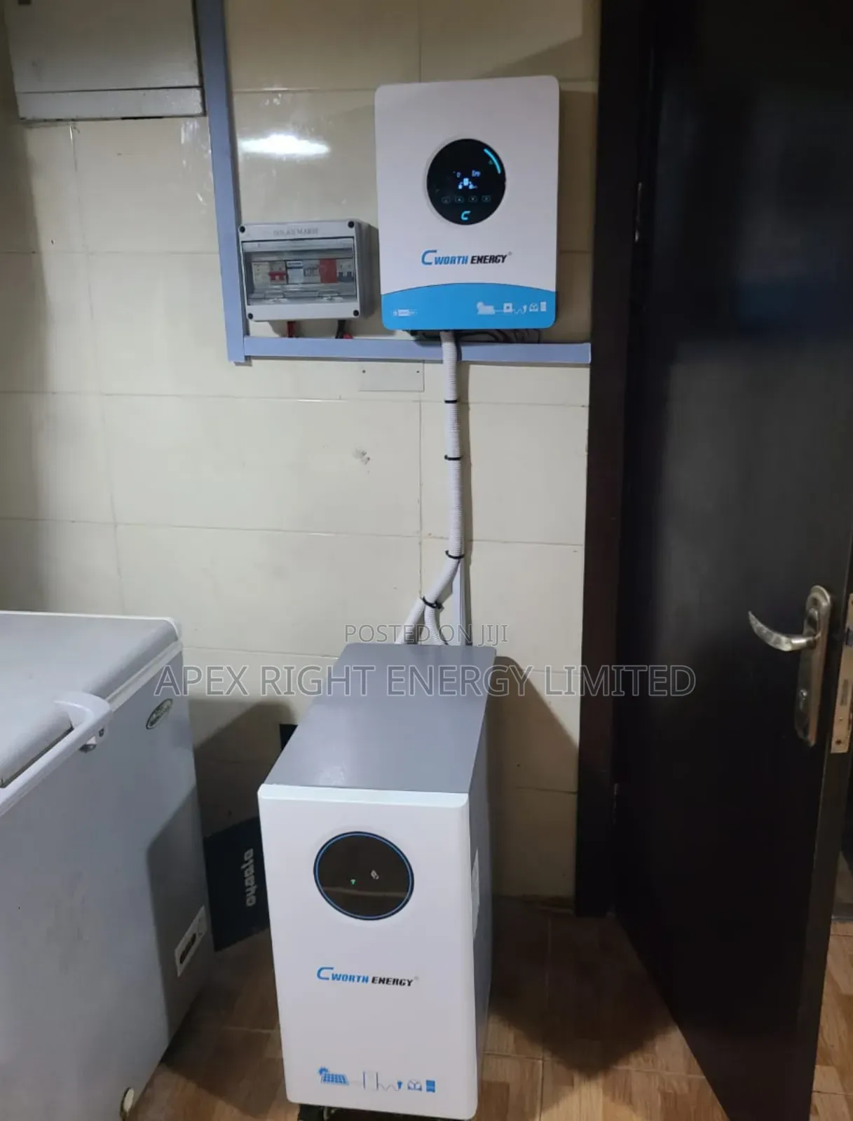12kva Cworth Hybrid Setup+15kwh Lithium+12pcs-650w Panel