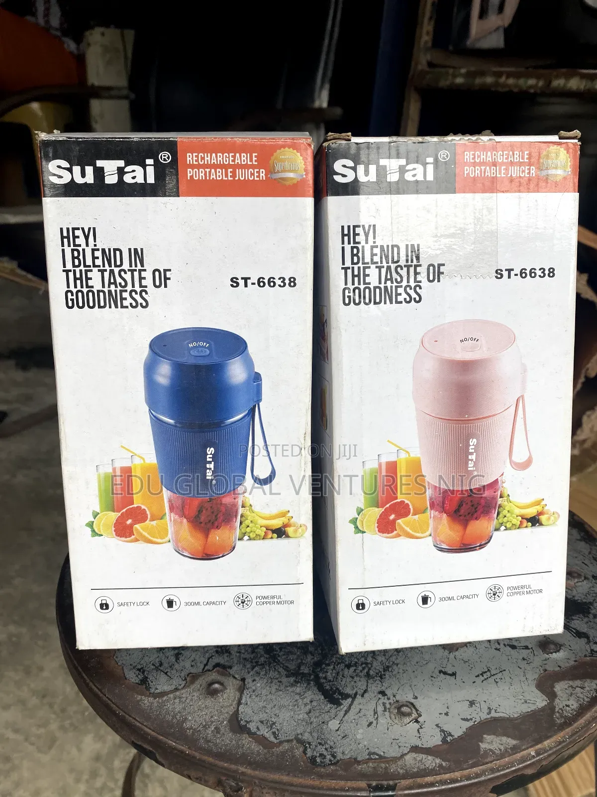 Sutai Rechargeable Portable Juice Blender. 50watts. St-6638.