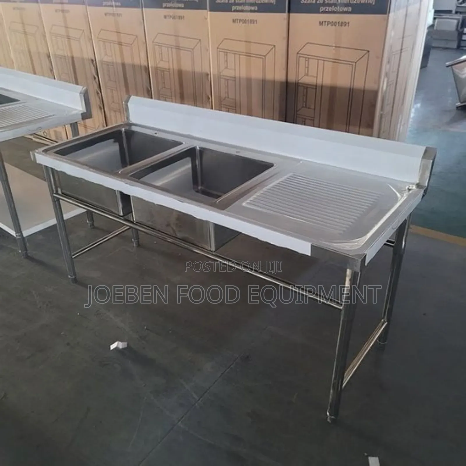Commercial Sinks Double With Side