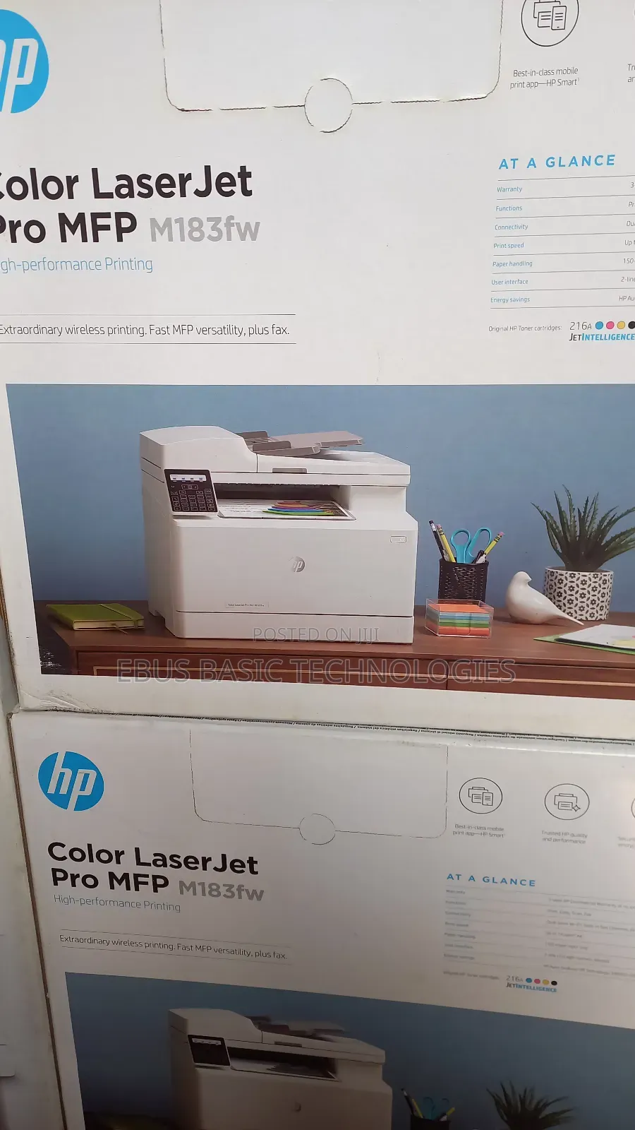 Hp Color Laserjet Pro MFP M183fw All in One Printer