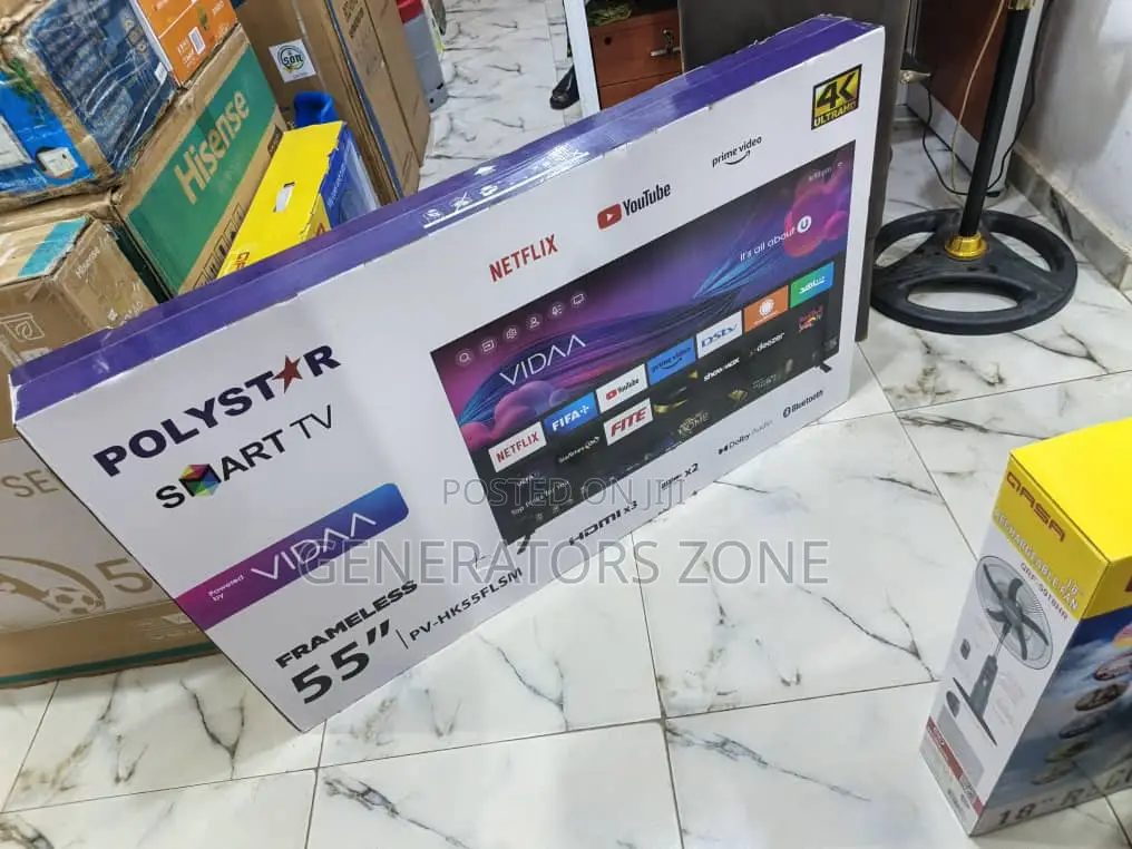 Polystar 55 Inches Smart Tv (Pv-Hk55flsm) – Brand New