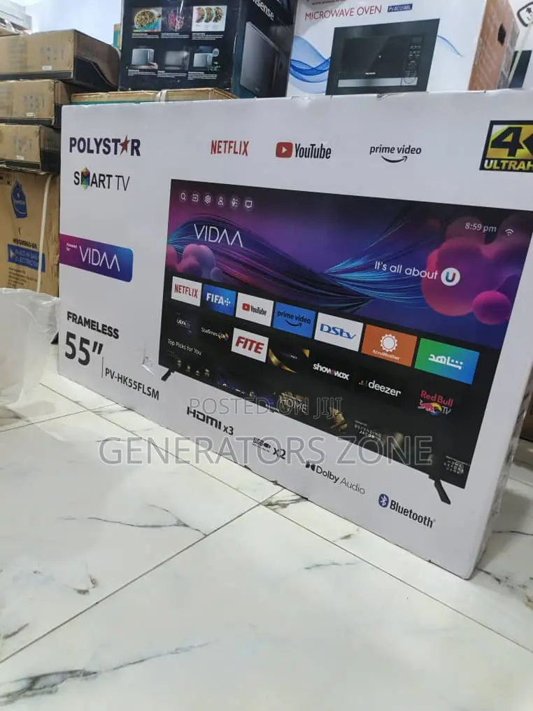 Polystar 55" Tv – Smart, Sharp, Stylish Pv-Hk55flsm