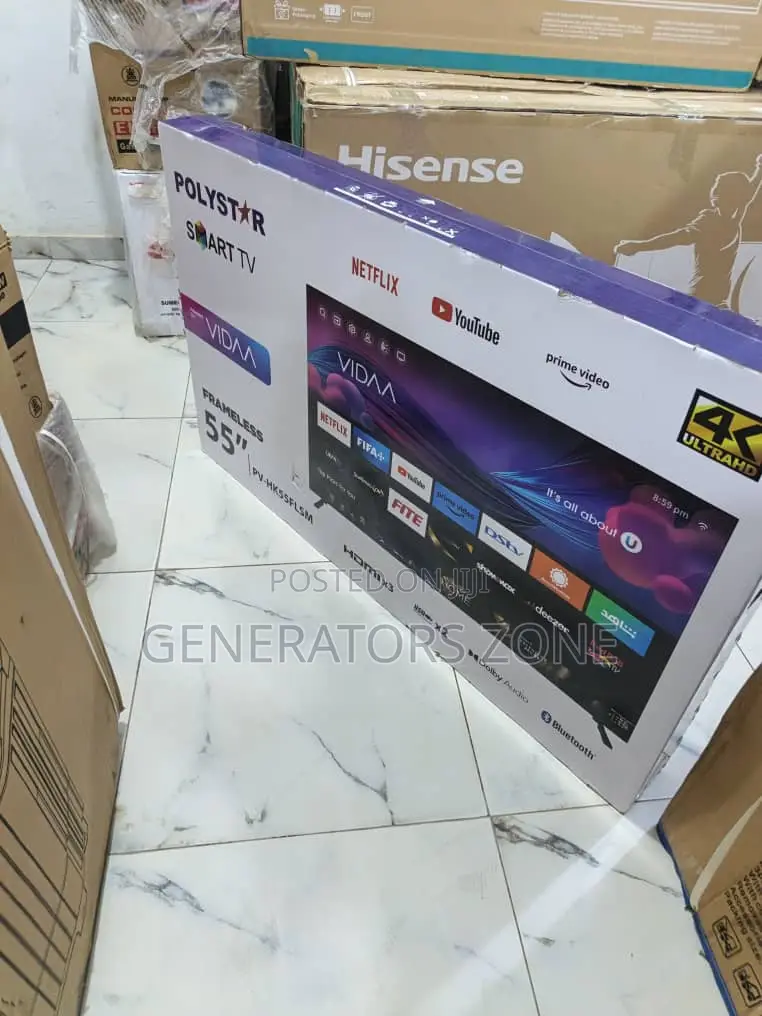 Home Cinema Feel – Polystar 55" Smart Android Tv Pv-Hk55flsm