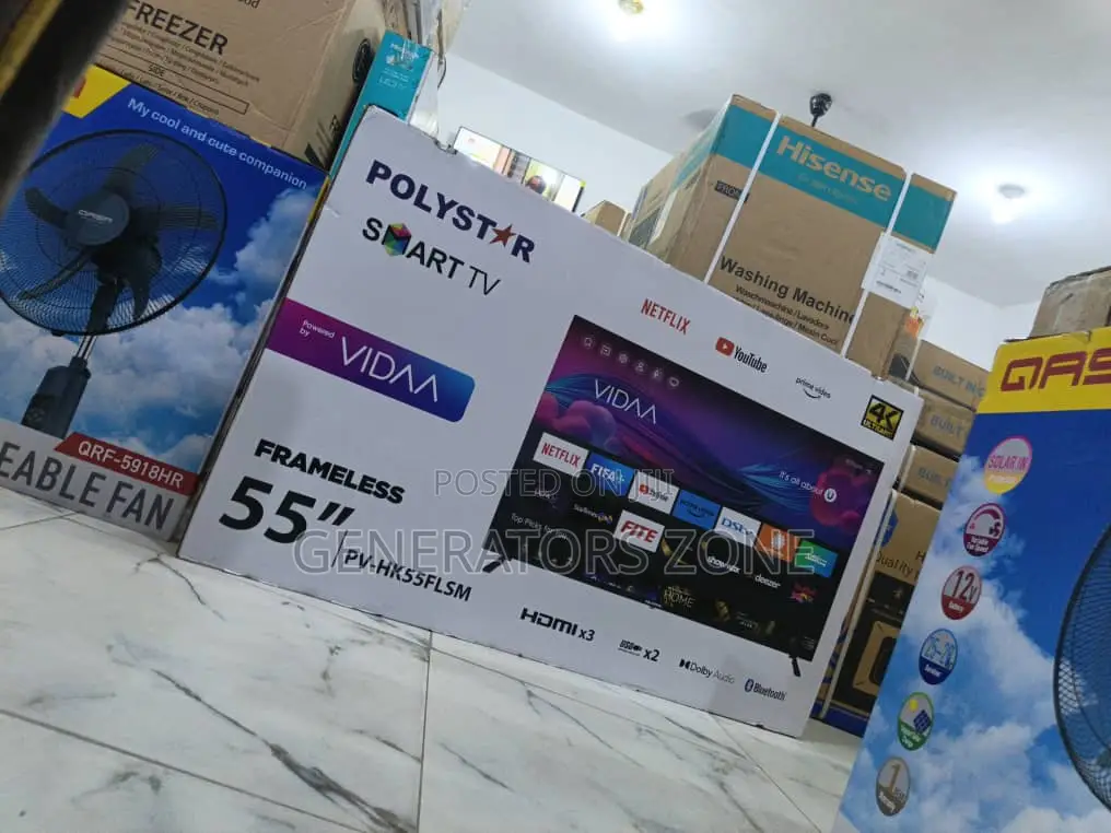 Big Screen. Big Value– Polystar 55” Smart Led Tv Pv-Hk55flsm