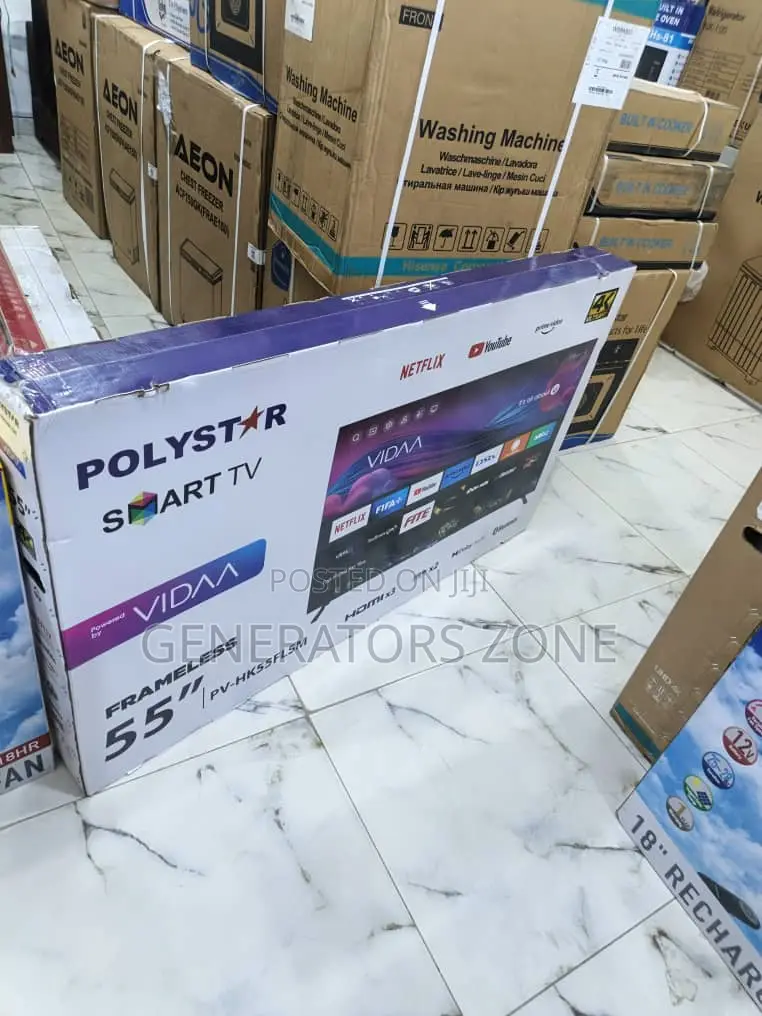 Big Screen. Big Value– Polystar 55” Smart Led Tv Pv-Hk55flsm