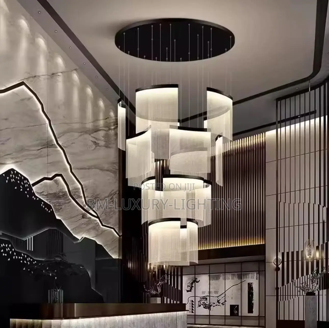 Big Parlor Executive Staircase Luxury Chandeliers