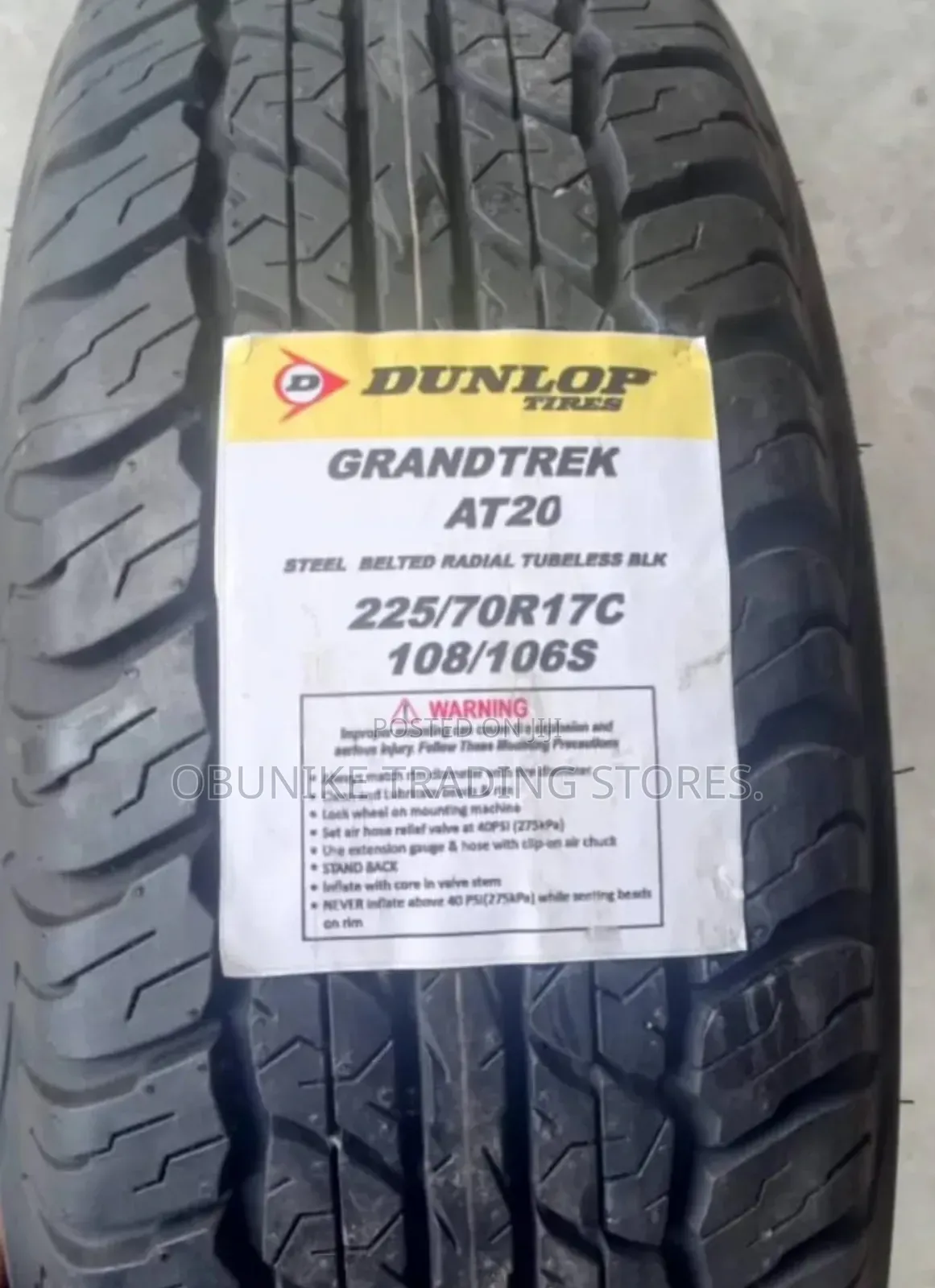 225/70r17c Dunlop Tyre