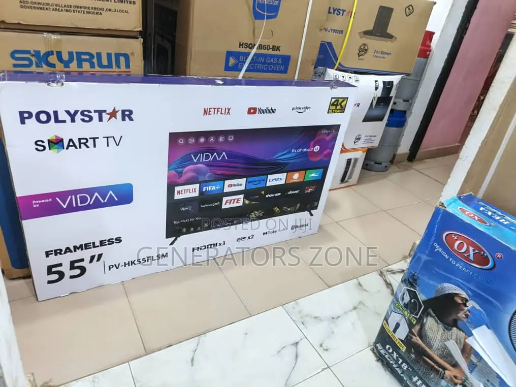Super Clear Polystar 55 Inches Smart Tv Pv-Hk55flsm