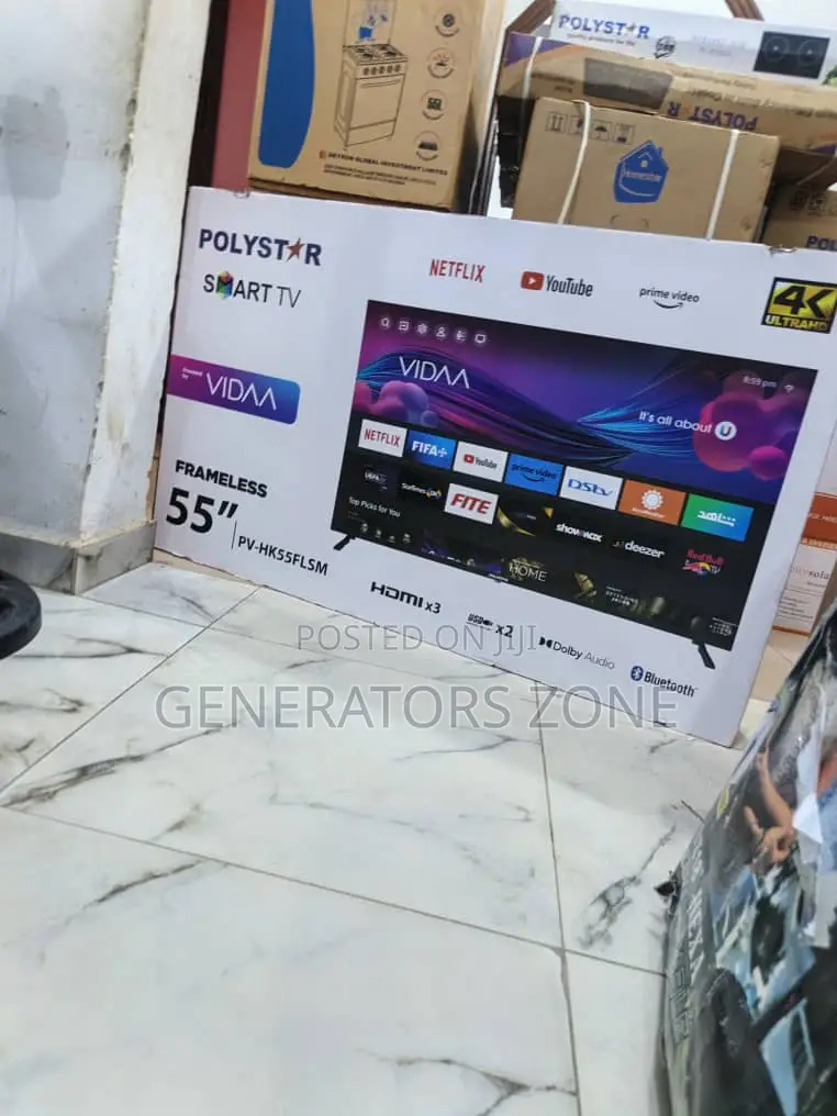 Ready to Use Polystar 55 Inches Smart Tv (Pv-Hk55flsm)