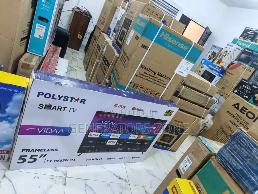 Ready to Use Polystar 55 Inches Smart Tv (Pv-Hk55flsm)