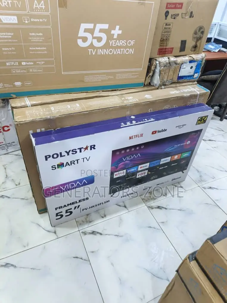 Polystar 55” Smart Tv – Big Size, Big Enjoyment Pv-Hk55flsm