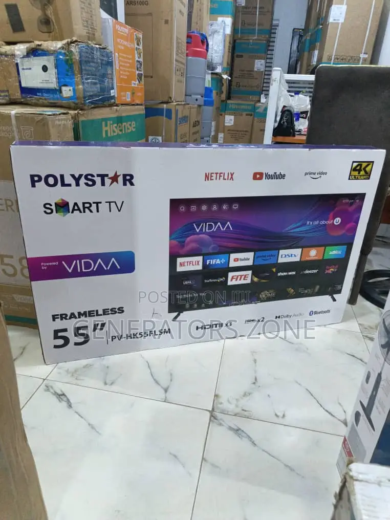 Polystar 55" Smart Tv – Hd Android Pv-Hk55flsm
