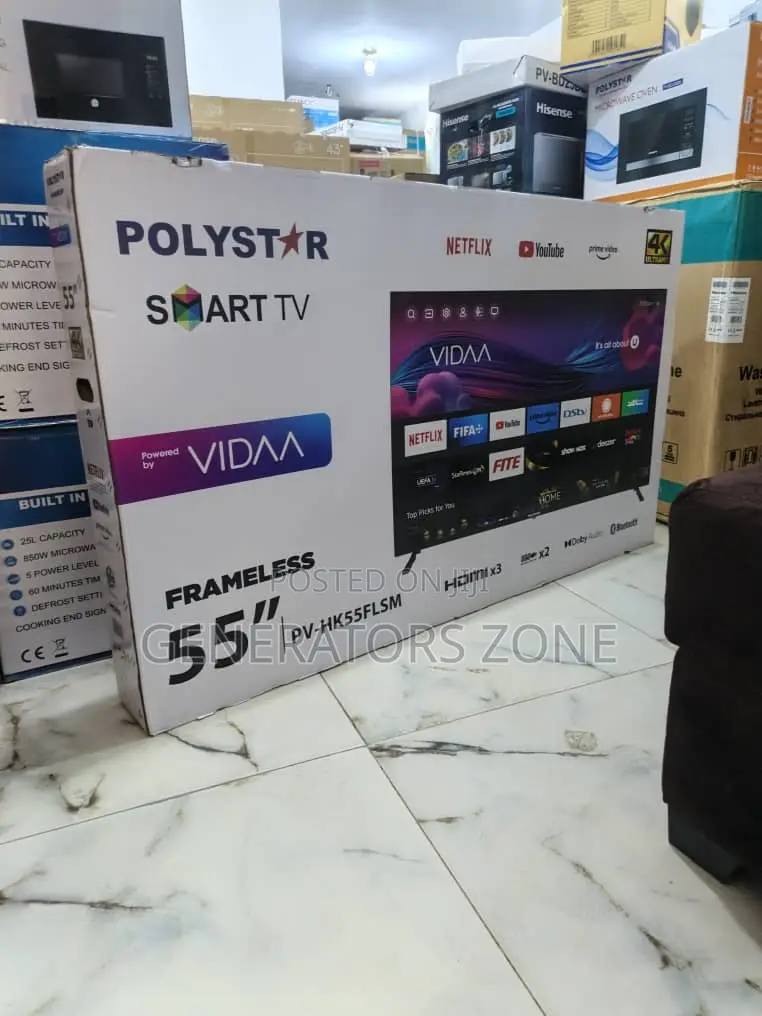 Polystar 55 Inches Smart Tv – Watch, Relax, Repeat