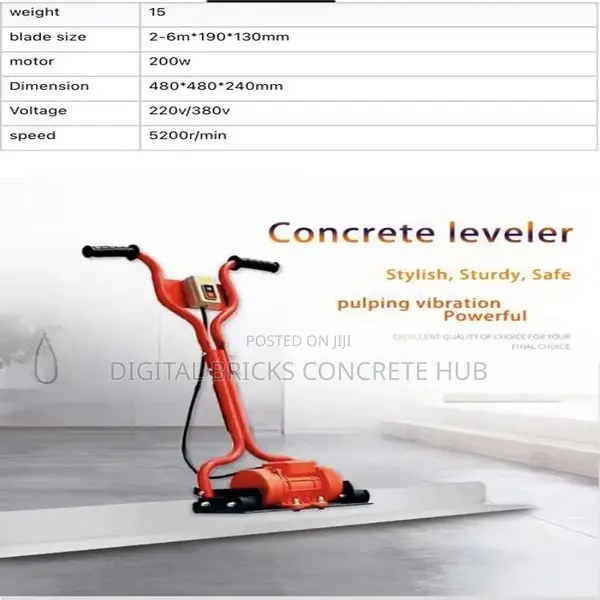 Electric Concrete Vibratory Screed Comes With 10ft Screed