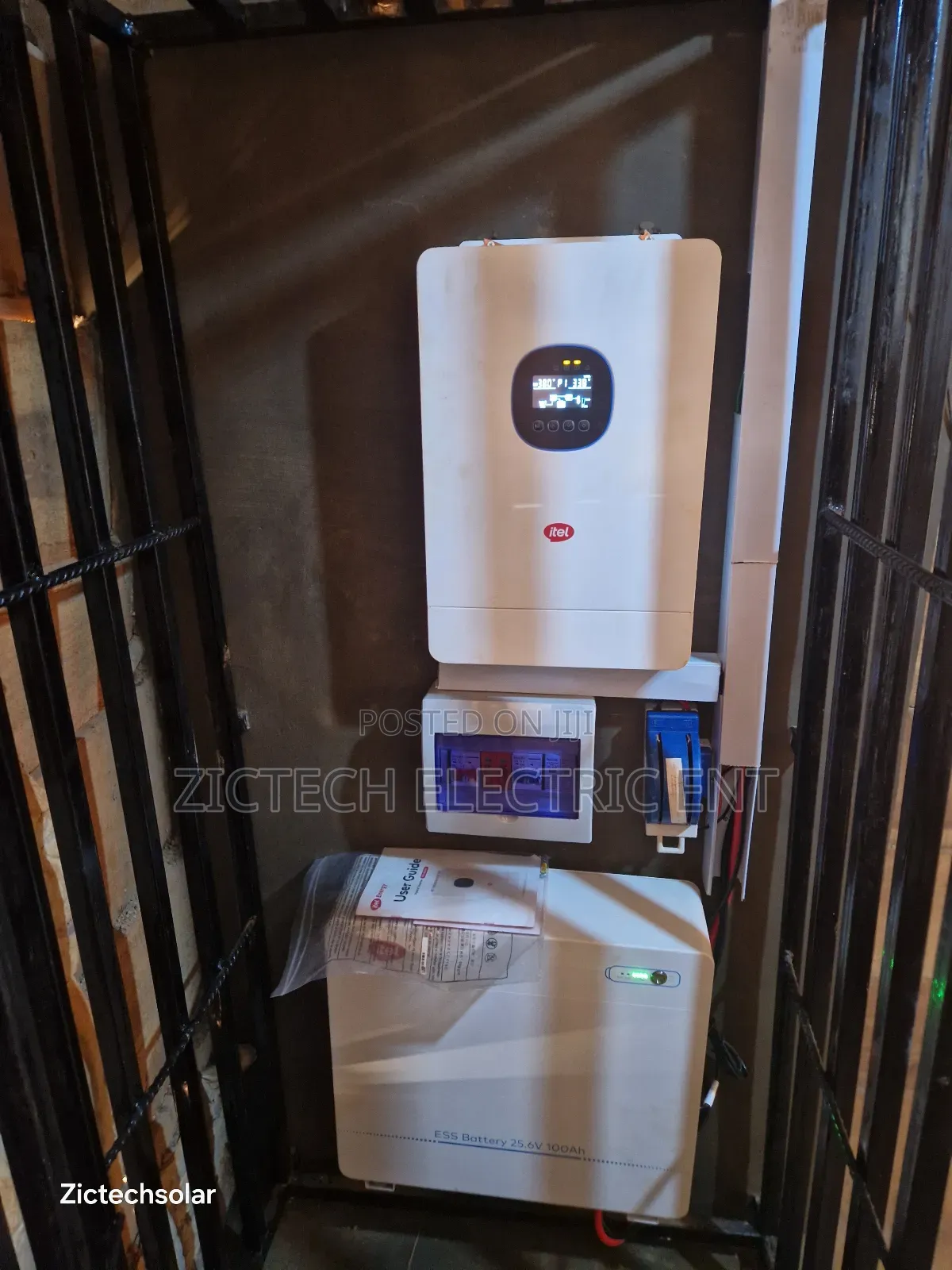 3kva Itel Inverter With 2.5kwh Lithium and 4 Solar 410w