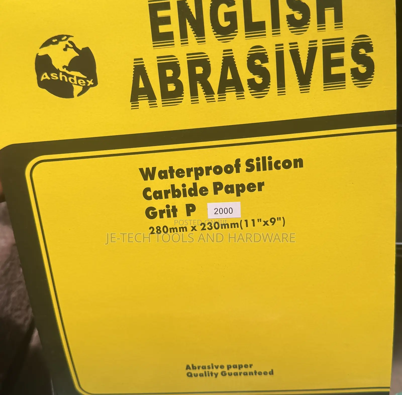 Abrasives Waterproof Silicon Carbide Paper Grit P1500